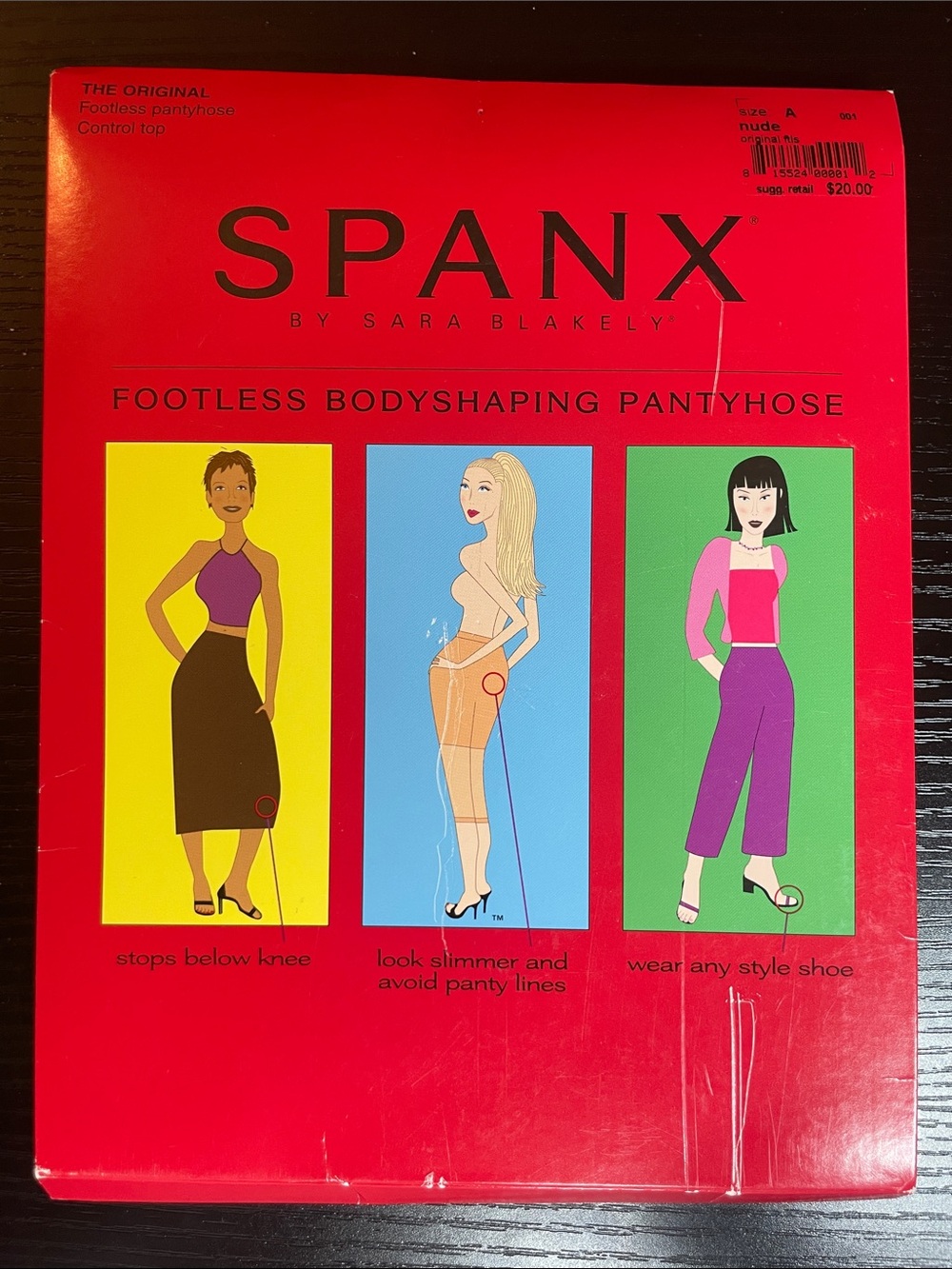 SPANX, High-Waisted Power Capri, The Original Footless Pantyhose, Nude, Size A